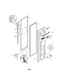 Freezer Door parts for Kenmore Refrigerator 253.58689893 (25358689893, 253 58689893) from AppliancePartsPros.com