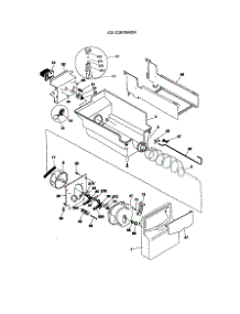 Ice Container parts for Kenmore Refrigerator 253.58689894 (25358689894, 253 58689894) from AppliancePartsPros.com