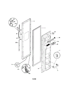 Freezer Door parts for Kenmore Refrigerator 253.58689895 (25358689895, 253 58689895) from AppliancePartsPros.com