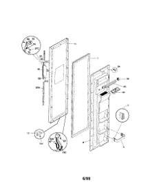 Freezer Door parts for Kenmore Refrigerator 253.59489991 (25359489991, 253 59489991) from AppliancePartsPros.com