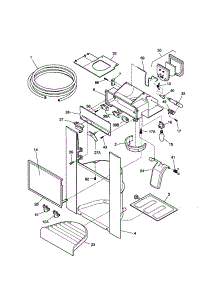 Dispenser parts for Kenmore Refrigerator 253.59489993 (25359489993, 253 59489993) from AppliancePartsPros.com