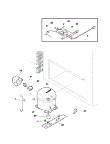 System parts for Kenmore Freezer 253.14342100 (25314342100, 253 14342100) from AppliancePartsPros.com