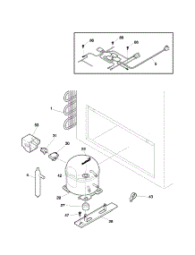 System parts for Kenmore Freezer 253.14542100 (25314542100, 253 14542100) from AppliancePartsPros.com