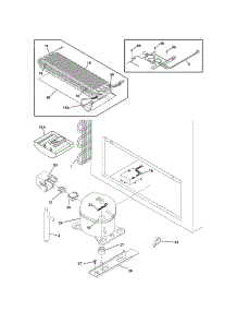 System parts for Kenmore Freezer 253.14772102 (25314772102, 253 14772102) from AppliancePartsPros.com