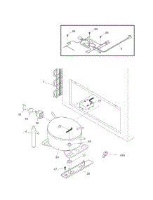System parts for Kenmore Freezer 253.16082103 (25316082103, 253 16082103) from AppliancePartsPros.com