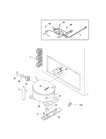 System parts for Kenmore Freestanding Freezer 253.16082109 (25316082109, 253 16082109) from AppliancePartsPros.com