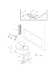 System parts for Kenmore Freezer 253.16342102 (25316342102, 253 16342102) from AppliancePartsPros.com