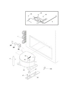 System parts for Kenmore Freestanding Freezer 253.16542106 (25316542106, 253 16542106) from AppliancePartsPros.com
