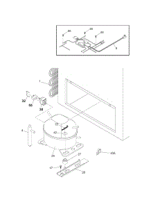 System parts for Kenmore Freezer 253.16552100 (25316552100, 253 16552100) from AppliancePartsPros.com