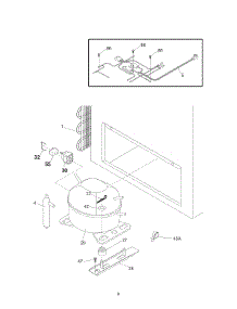 System parts for Kenmore Freezer 253.16552102 (25316552102, 253 16552102) from AppliancePartsPros.com