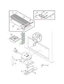 System parts for Kenmore Freezer 253.16562101 (25316562101, 253 16562101) from AppliancePartsPros.com