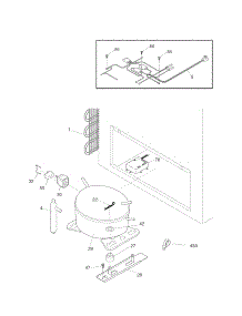 System parts for Kenmore Freezer 253.16582104 (25316582104, 253 16582104) from AppliancePartsPros.com