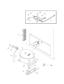 System parts for Kenmore Freezer 253.16592100 (25316592100, 253 16592100) from AppliancePartsPros.com