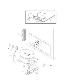 System parts for Kenmore Freezer 253.16592101 (25316592101, 253 16592101) from AppliancePartsPros.com