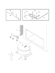 System parts for Kenmore Freezer 253.16712101 (25316712101, 253 16712101) from AppliancePartsPros.com