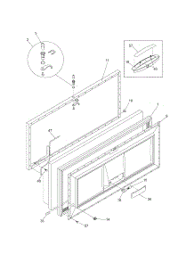 Door parts for Kenmore Freezer 253.16922100 (25316922100, 253 16922100) from AppliancePartsPros.com