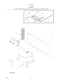 System parts for Kenmore Freezer 253.16922104 (25316922104, 253 16922104) from AppliancePartsPros.com