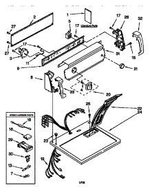 Top And Console Parts parts for Kenmore Dryer 110.68702890 (11068702890, 110 68702890) from AppliancePartsPros.com