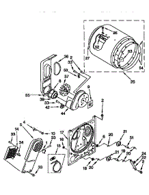 Drum And Heater parts for Kenmore Dryer 110.68702894 (11068702894, 110 68702894) from AppliancePartsPros.com