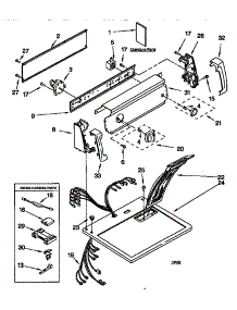 Top And Console parts for Kenmore Dryer 110.68712894 (11068712894, 110 68712894) from AppliancePartsPros.com