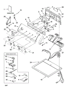 Top And Console Parts parts for Kenmore Dryer 110.68822700 (11068822700, 110 68822700) from AppliancePartsPros.com