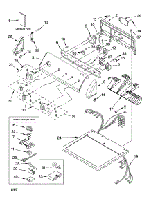 Top And Console Parts parts for Kenmore Dryer 110.68832700 (11068832700, 110 68832700) from AppliancePartsPros.com