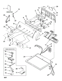 Top And Console Parts parts for Kenmore Dryer 110.68837700 (11068837700, 110 68837700) from AppliancePartsPros.com