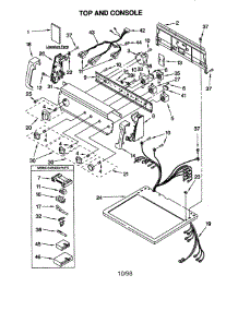 Top And Console parts for Kenmore Dryer 110.68932792 (11068932792, 110 68932792) from AppliancePartsPros.com