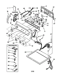 Top And Console parts for Kenmore Dryer 110.68934791 (11068934791, 110 68934791) from AppliancePartsPros.com