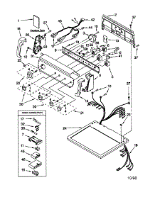 Top And Console parts for Kenmore Dryer 110.68942892 (11068942892, 110 68942892) from AppliancePartsPros.com