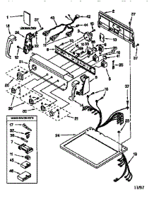 Top And Console parts for Kenmore Dryer 110.68944890 (11068944890, 110 68944890) from AppliancePartsPros.com