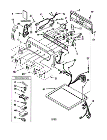 Top And Console parts for Kenmore Dryer 110.68944891 (11068944891, 110 68944891) from AppliancePartsPros.com