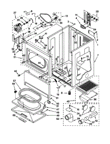 Cabinet parts for Kenmore Dryer 110.68944891 (11068944891, 110 68944891) from AppliancePartsPros.com