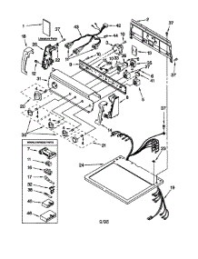 Top And Console parts for Kenmore Dryer 110.68972891 (11068972891, 110 68972891) from AppliancePartsPros.com