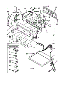 Top And Console parts for Kenmore Dryer 110.68972892 (11068972892, 110 68972892) from AppliancePartsPros.com