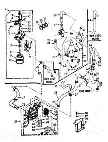 Water System parts for Kenmore Washer 110.6904751 (1106904751, 110 6904751) from AppliancePartsPros.com