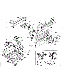 Top And Console Assembly parts for Kenmore Washer 110.6904801 (1106904801, 110 6904801) from AppliancePartsPros.com