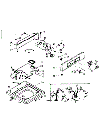 Top & Console parts for Kenmore Washer 110.6905450 (1106905450, 110 6905450) from AppliancePartsPros.com