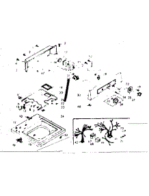 Top & Console parts for Kenmore Washer 110.6905500 (1106905500, 110 6905500) from AppliancePartsPros.com