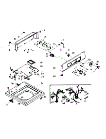 Top And Console Assembly parts for Kenmore Washer 110.6905503 (1106905503, 110 6905503) from AppliancePartsPros.com