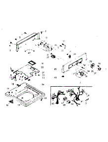 Top And Console Assembly parts for Kenmore Washer 110.6905504 (1106905504, 110 6905504) from AppliancePartsPros.com