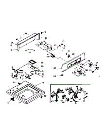 Top And Console Assembly parts for Kenmore Washer 110.6905551 (1106905551, 110 6905551) from AppliancePartsPros.com