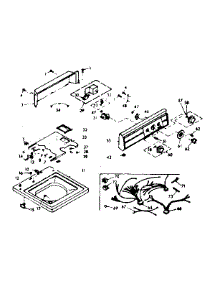 Top And Console Assembly parts for Kenmore Washer 110.6905601 (1106905601, 110 6905601) from AppliancePartsPros.com