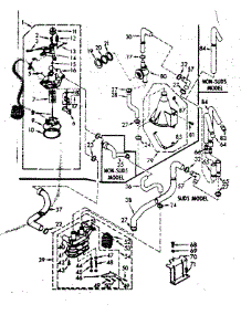 Water System parts for Kenmore Washer 110.6905602 (1106905602, 110 6905602) from AppliancePartsPros.com