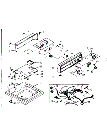 Top And Console Assembly parts for Kenmore Washer 110.6905602 (1106905602, 110 6905602) from AppliancePartsPros.com