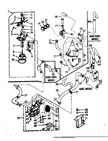 Water System parts for Kenmore Washer 110.6905750 (1106905750, 110 6905750) from AppliancePartsPros.com