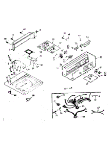 Top And Console Assembly parts for Kenmore Washer 110.6905750 (1106905750, 110 6905750) from AppliancePartsPros.com