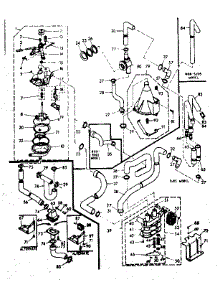 Water System parts for Kenmore Washer 110.6905800 (1106905800, 110 6905800) from AppliancePartsPros.com