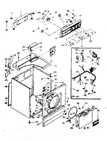 Machine Sub-Assembly parts for Kenmore Dryer 110.6907601 (1106907601, 110 6907601) from AppliancePartsPros.com