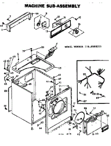 Machine Sub-Assembly parts for Kenmore Dryer 110.6908200 (1106908200, 110 6908200) from AppliancePartsPros.com